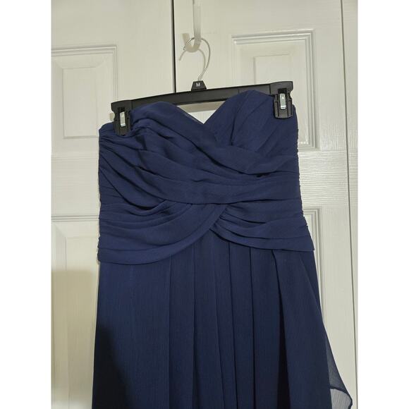 David's bridal size 4 women's navy blue formal dress - Picture 3 of 12